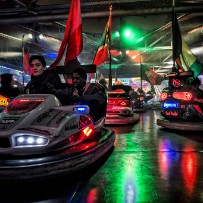 La fête foraine à Genève un jour de nouvel-an - Suisse La fête foraine à Genève un jour de nouvel-an - Suisse