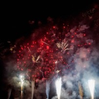 Les feux d'artifice aux fêtes de Genève - Suisse Les feux d'artifice aux fêtes de Genève - Suisse