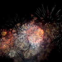 Les feux d'artifice aux fêtes de Genève - Suisse Les feux d'artifice aux fêtes de Genève - Suisse