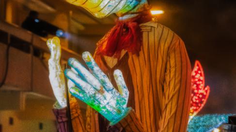 Évian - Les Flottins 2022 Les flottins, en collaborations avec le théâtre de la Toupine, de décembre à janvier.