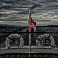 Sur le lac Léman à bord d'un bateau de la CGN - Suisse Sur le lac Léman à bord d'un bateau de la CGN - Suisse