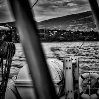 Sur le lac Léman à bord d'un bateau de la CGN - Suisse Sur le lac Léman à bord d'un bateau de la CGN - Suisse