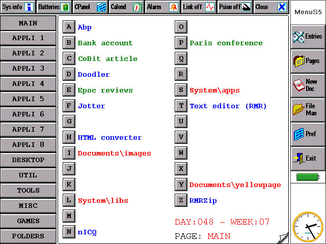 MenuS5 version Series7